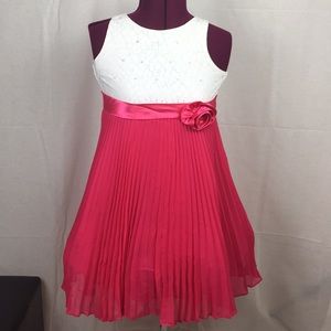 Pink and White Formal Dress